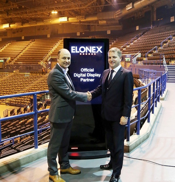 Managing Director of the Barclaycard Arena, Phil Mead, and Chief Executive of Elonex, Nick Smith