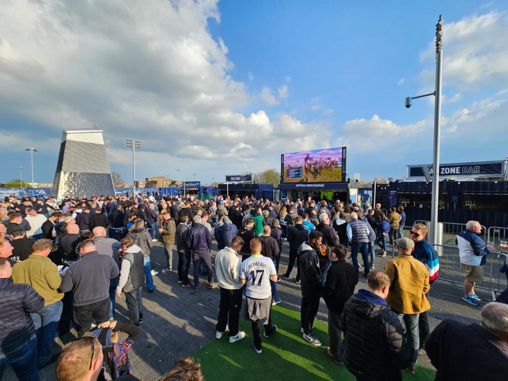Blox screen at Old Trafford