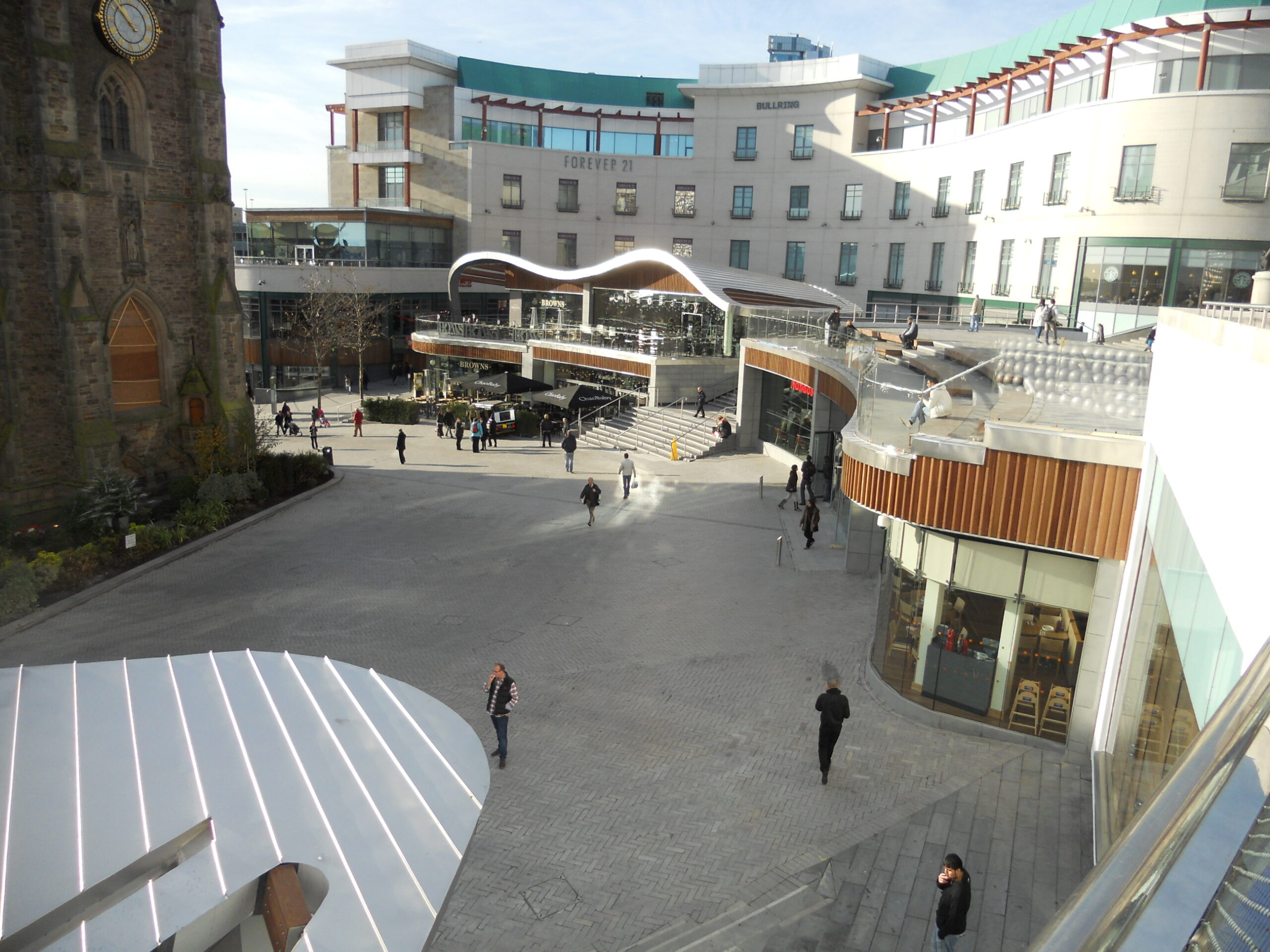 St. Martin’s Square, Birmingham Bullring, showing a high-footfall retail and leisure destination ideal for premium out-of-home advertising campaigns.