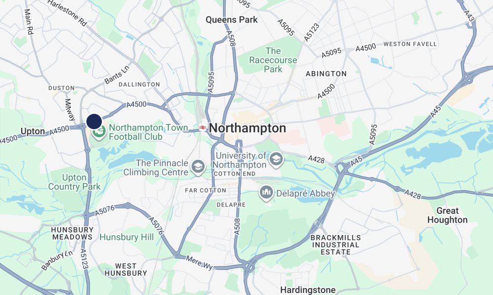 Northampton FC map