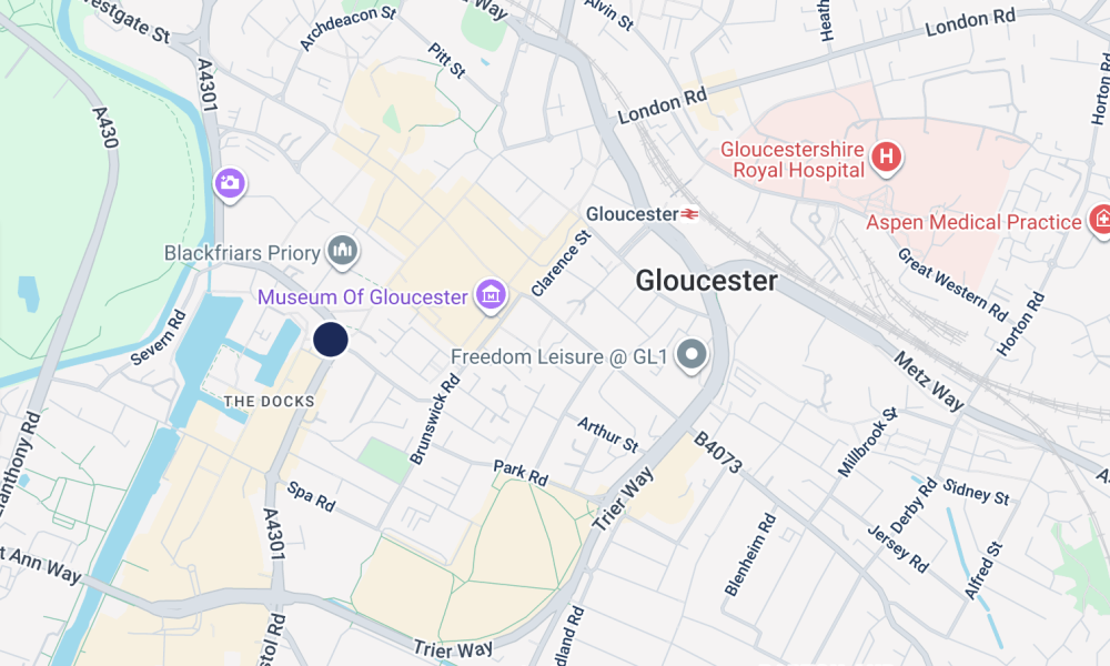 Gloucester City Map